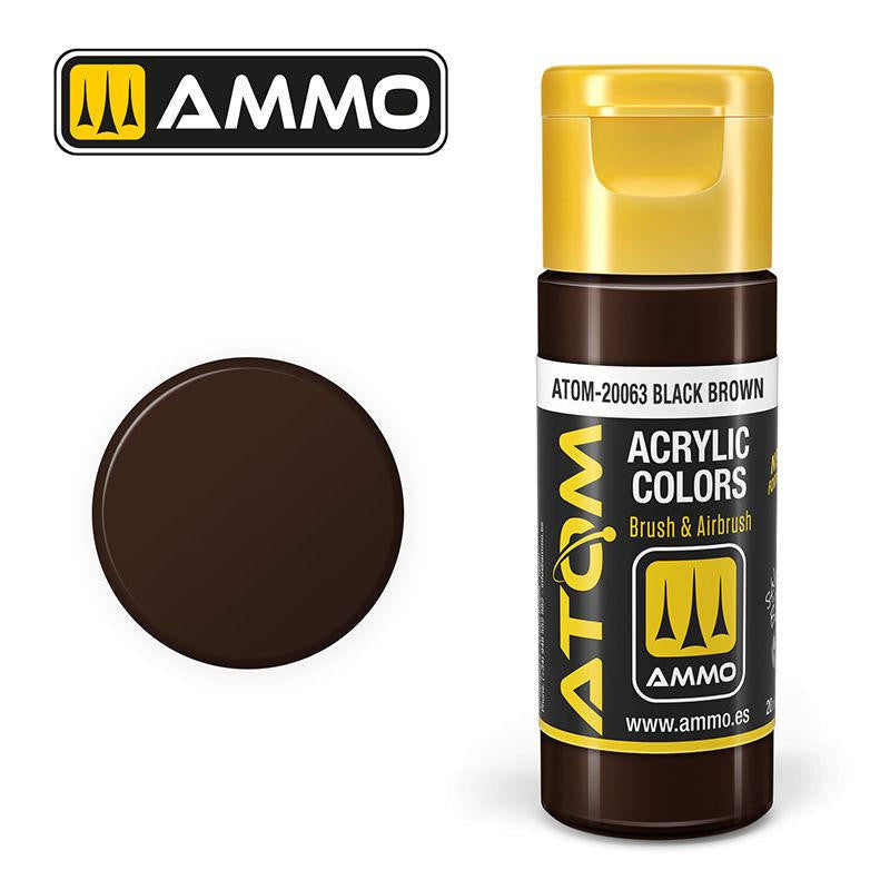 MiG Ammo ATOM COLOR Black Brown (20063)